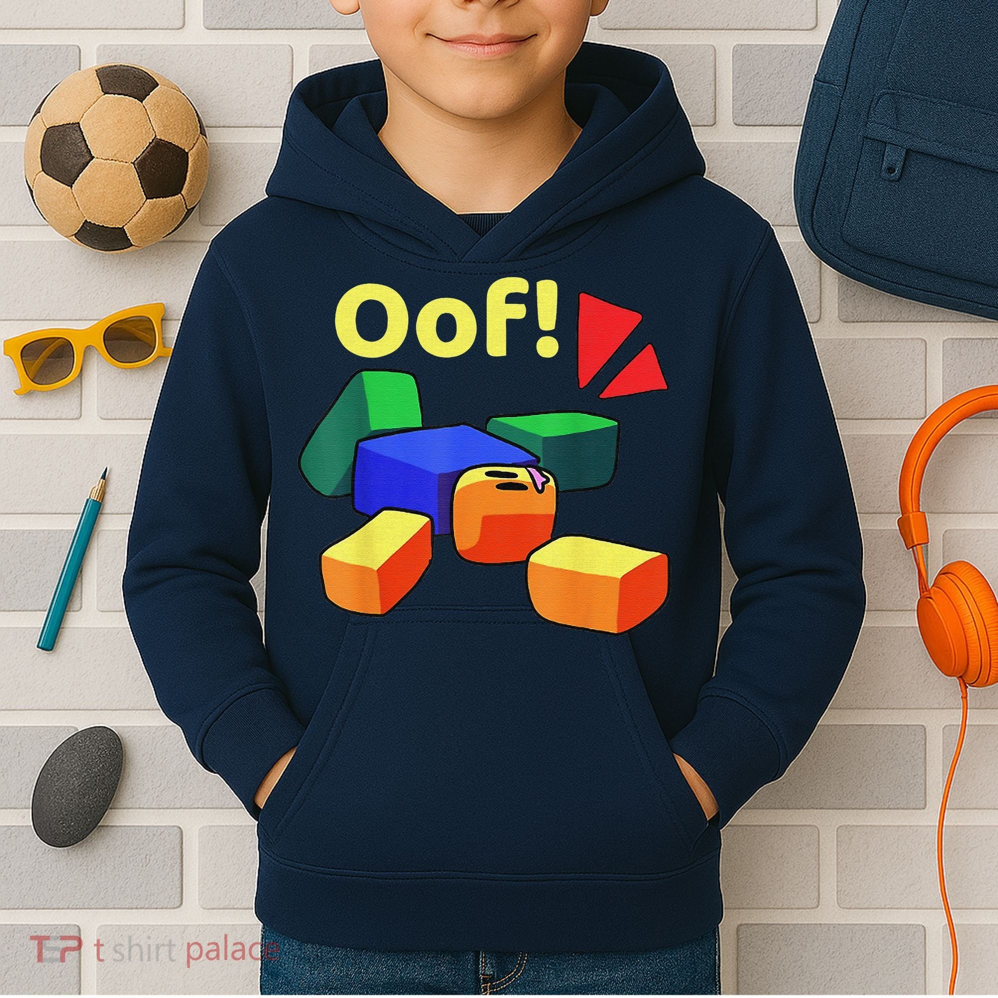 OOF! Funny Blox Noob Gamer Gifts For Gamers Kids Hoodie