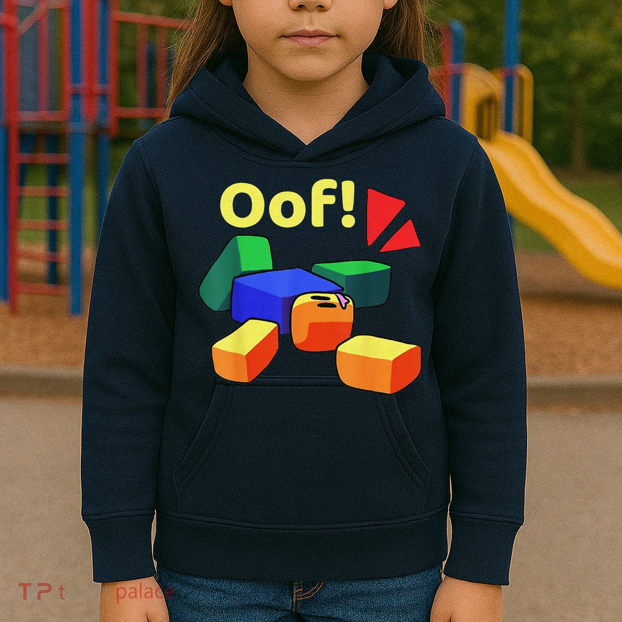 OOF! Funny Blox Noob Gamer Gifts For Gamers Kids Hoodie