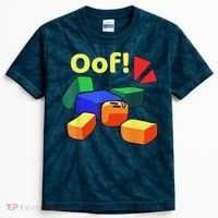OOF! Funny Blox Noob Gamer Gifts For Gamers Kids Tie-Dye T-Shirt thumb 0