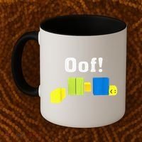 OOF! Funny Blox Noob Gamer Gifts For Gamers Coffee Mug thumb 2