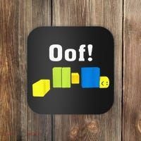 OOF! Funny Blox Noob Gamer Gifts For Gamers Coaster thumb 0