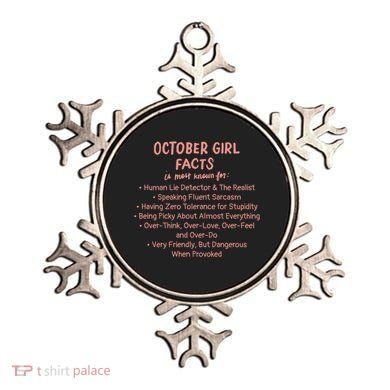 October Facts Birthday Funny Gift Born Libra Or Scorpio Gift Ornament