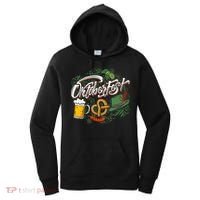 Oktoberfest Funny Beer Hat Pretzel And Edelweiss Women's Hoodie thumb 0