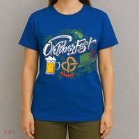 Oktoberfest Funny Beer Hat Pretzel And Edelweiss T-Shirt thumb 4