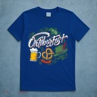Oktoberfest Funny Beer Hat Pretzel And Edelweiss T-Shirt thumb 5