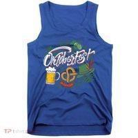 Oktoberfest Funny Beer Hat Pretzel And Edelweiss Tank Top thumb 0