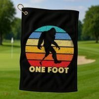 One Foot Bigfoot Prosthetics Amputated Disability Golf Towel thumb 1