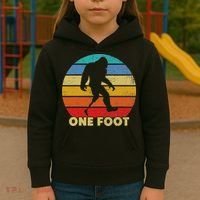One Foot Bigfoot Prosthetics Amputated Disability Kids Hoodie thumb 3