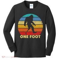 One Foot Bigfoot Prosthetics Amputated Disability Kids Long Sleeve Shirt thumb 0