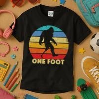 One Foot Bigfoot Prosthetics Amputated Disability Kids T-Shirt thumb 3