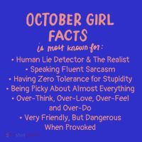 October Facts Birthday Funny Gift Born Libra Or Scorpio Gift T-Shirt thumb 7