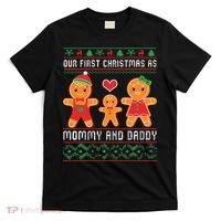 Our First Christmas As Mommy And Daddy Matching Family T-Shirt thumb 0