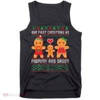 Our First Christmas As Mommy And Daddy Matching Family Tank Top thumb 0
