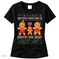 Our First Christmas As Mommy And Daddy Matching Family Women's T-Shirt thumb 0
