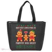 Our First Christmas As Mommy And Daddy Matching Family Tote Bag thumb 0