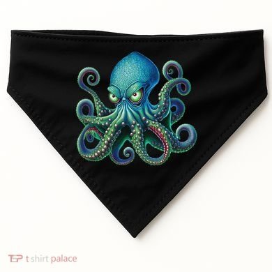 Octopus Fun Cephalopod Sea Creatures Kraken Octopus USA-Made Doggie Bandana