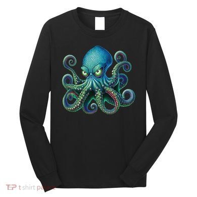 Octopus Fun Cephalopod Sea Creatures Kraken Octopus Long Sleeve Shirt