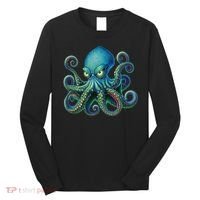 Octopus Fun Cephalopod Sea Creatures Kraken Octopus Long Sleeve Shirt thumb 0