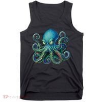 Octopus Fun Cephalopod Sea Creatures Kraken Octopus Tank Top thumb 0