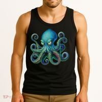 Octopus Fun Cephalopod Sea Creatures Kraken Octopus Tank Top thumb 3