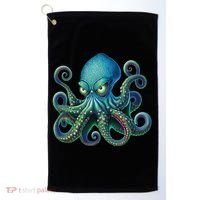 Octopus Fun Cephalopod Sea Creatures Kraken Octopus Golf Towel thumb 0