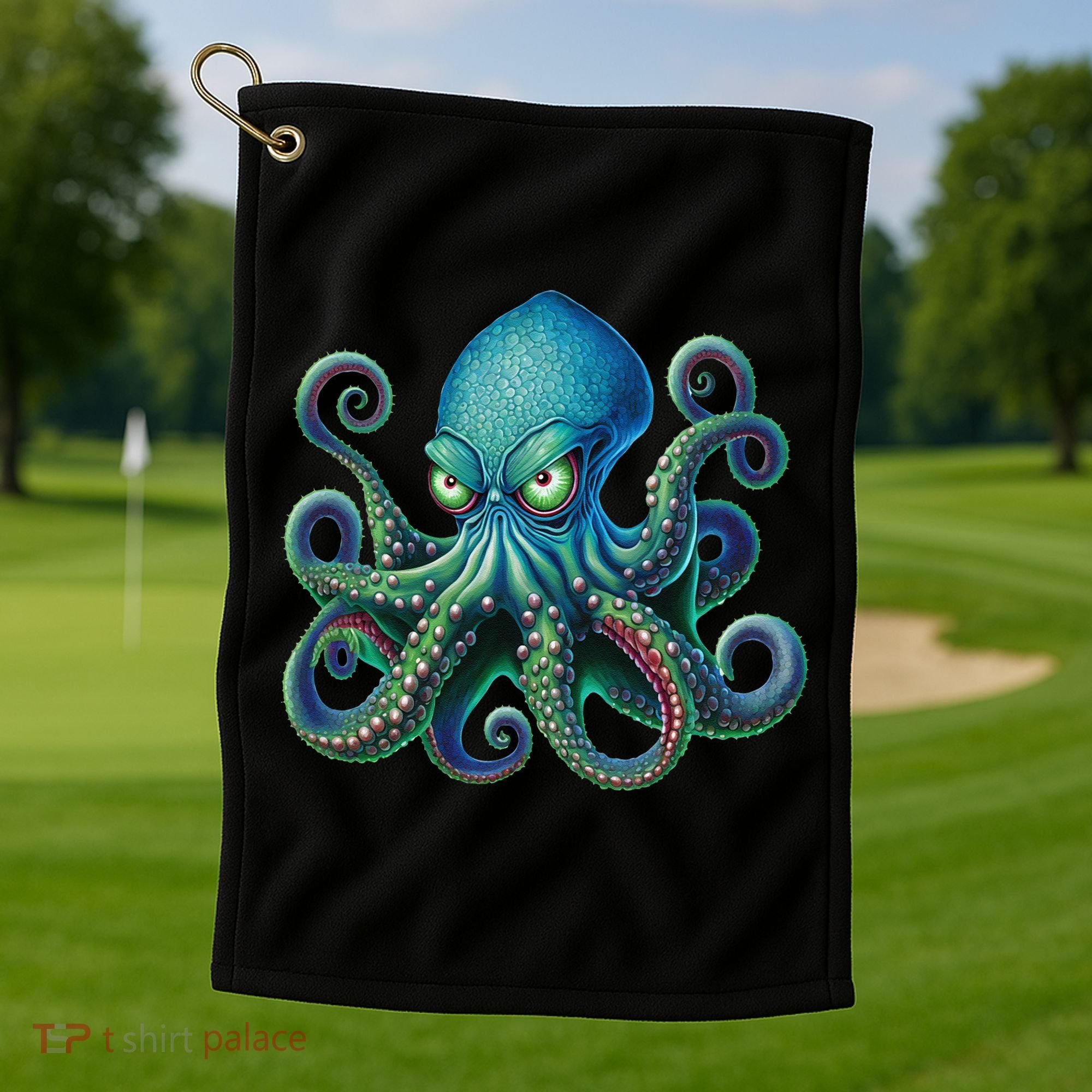 Octopus Fun Cephalopod Sea Creatures Kraken Octopus Golf Towel
