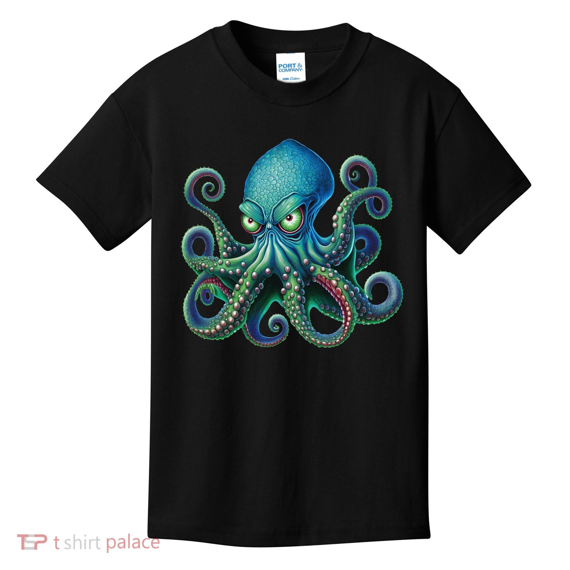 Octopus Fun Cephalopod Sea Creatures Kraken Octopus Kids T-Shirt