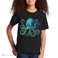 Octopus Fun Cephalopod Sea Creatures Kraken Octopus Kids T-Shirt thumb 2