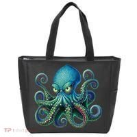 Octopus Fun Cephalopod Sea Creatures Kraken Octopus Tote Bag thumb 0