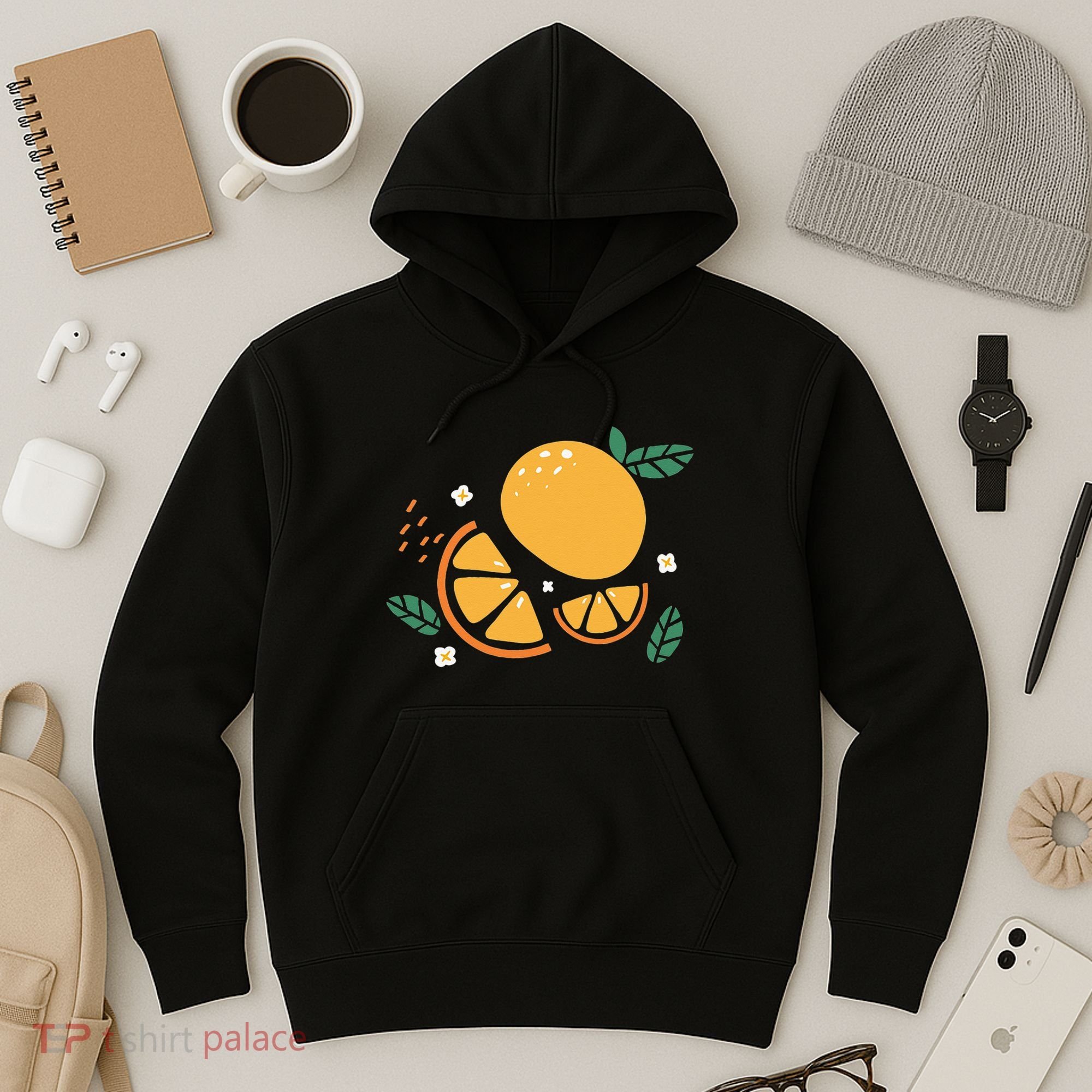 Oranges Fruit Cute Summer Kawaii Food Hoodie