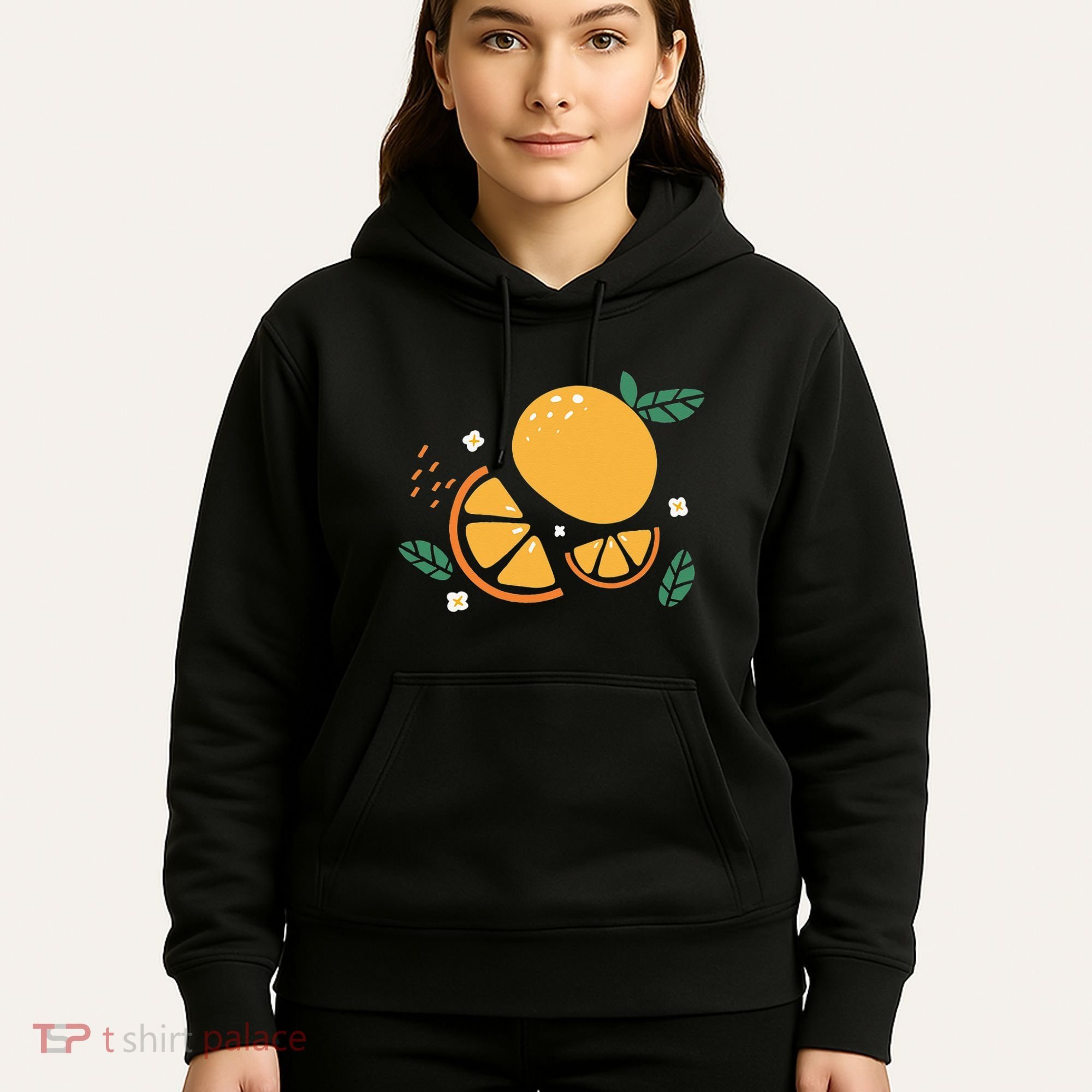 Oranges Fruit Cute Summer Kawaii Food Hoodie