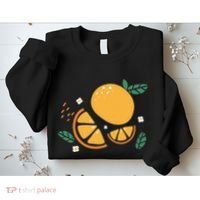 Oranges Fruit Cute Summer Kawaii Food Sweatshirt thumb 2