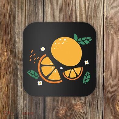 Oranges Fruit Cute Summer Kawaii Food Coaster