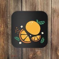 Oranges Fruit Cute Summer Kawaii Food Coaster thumb 0