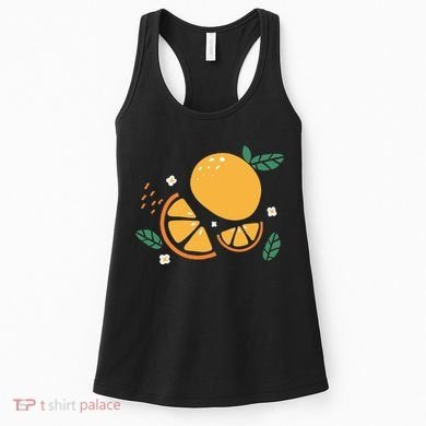 Oranges Fruit Cute Summer Kawaii Food Women's Tank Top