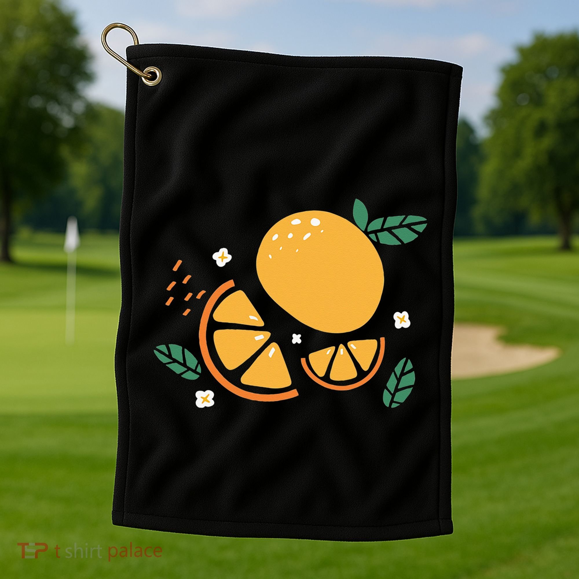 Oranges Fruit Cute Summer Kawaii Food Golf Towel