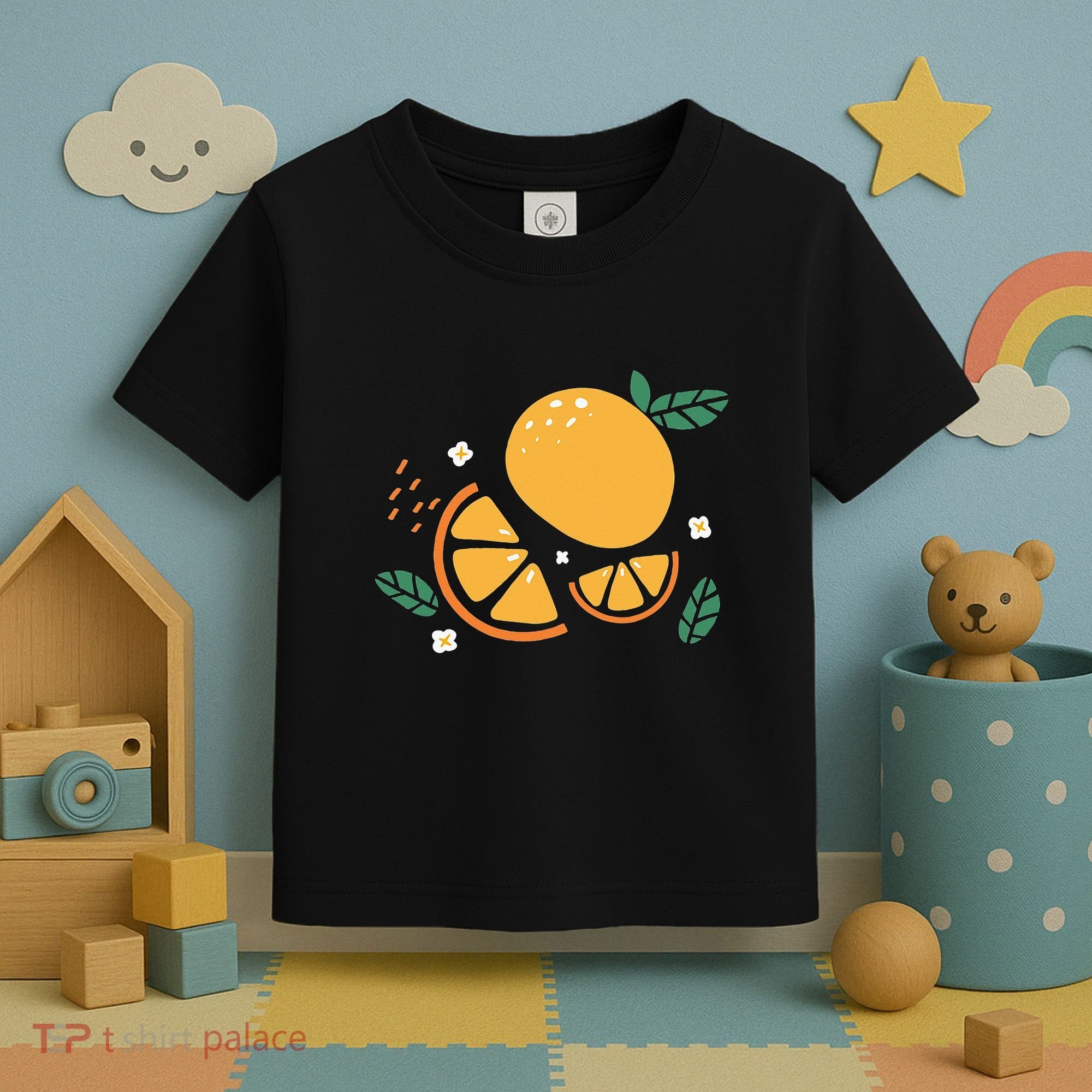 Oranges Fruit Cute Summer Kawaii Food Toddler T-Shirt