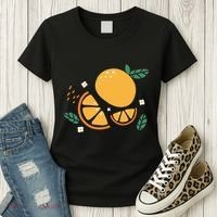 Oranges Fruit Cute Summer Kawaii Food Women's T-Shirt thumb 3