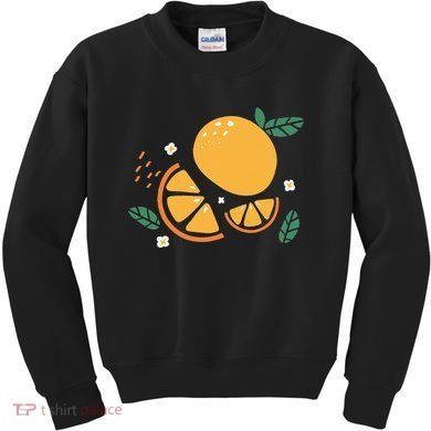 Oranges Fruit Cute Summer Kawaii Food Kids Sweatshirt