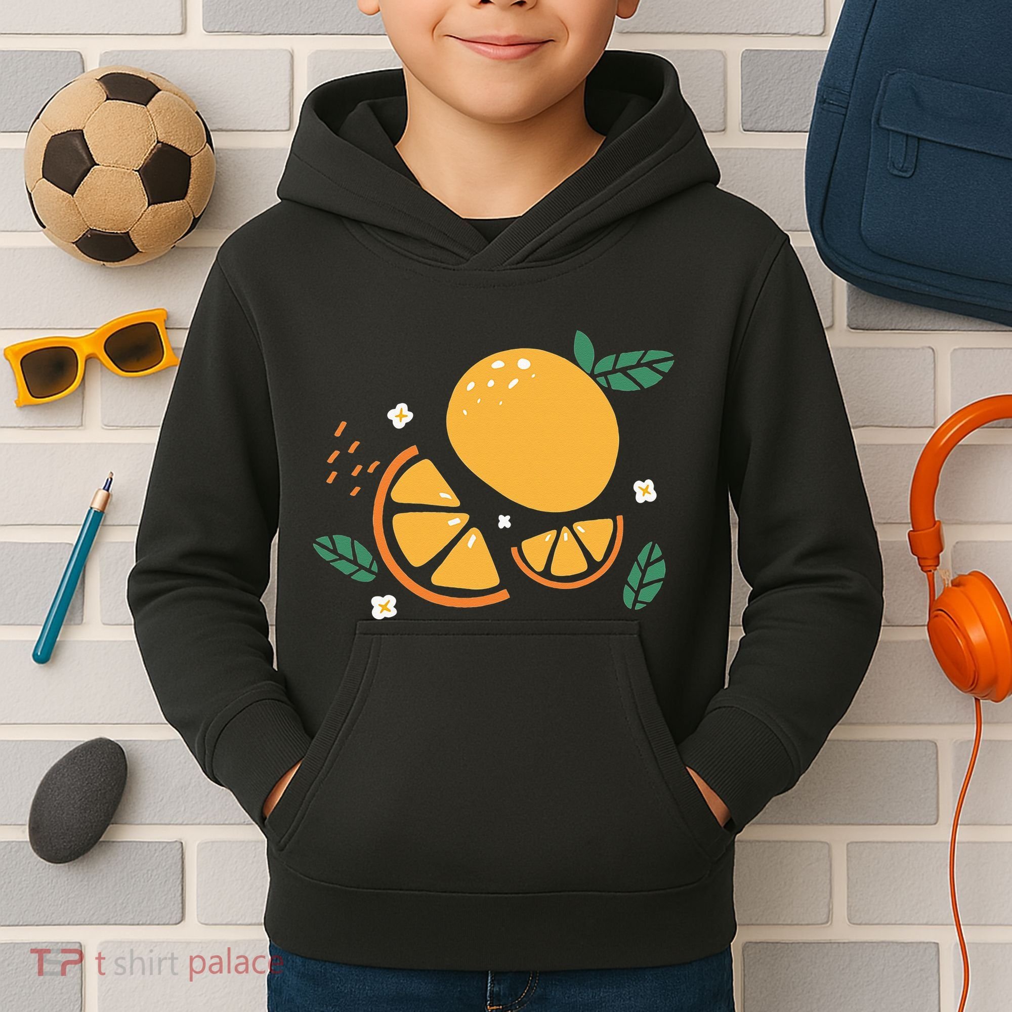 Oranges Fruit Cute Summer Kawaii Food Kids Hoodie