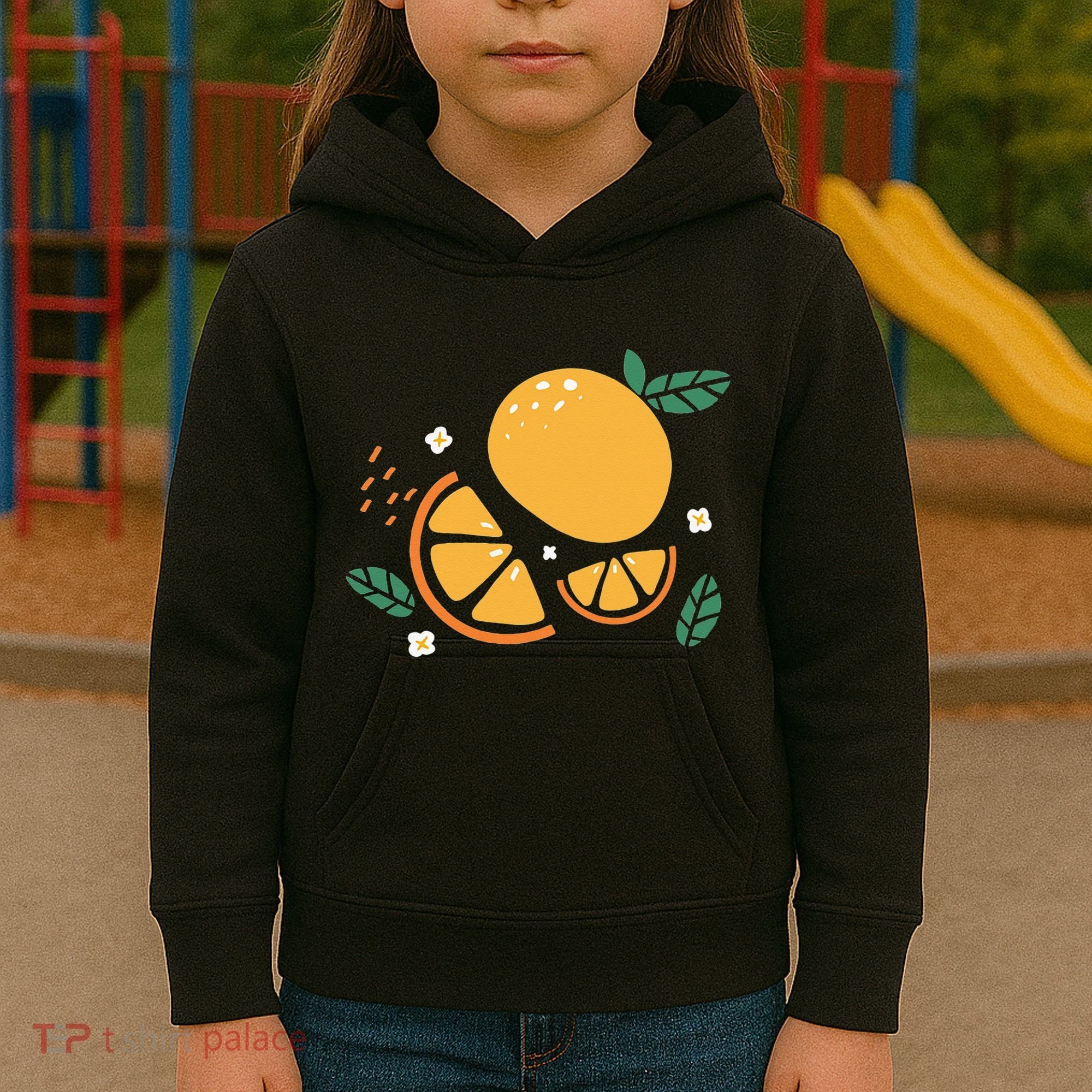 Oranges Fruit Cute Summer Kawaii Food Kids Hoodie