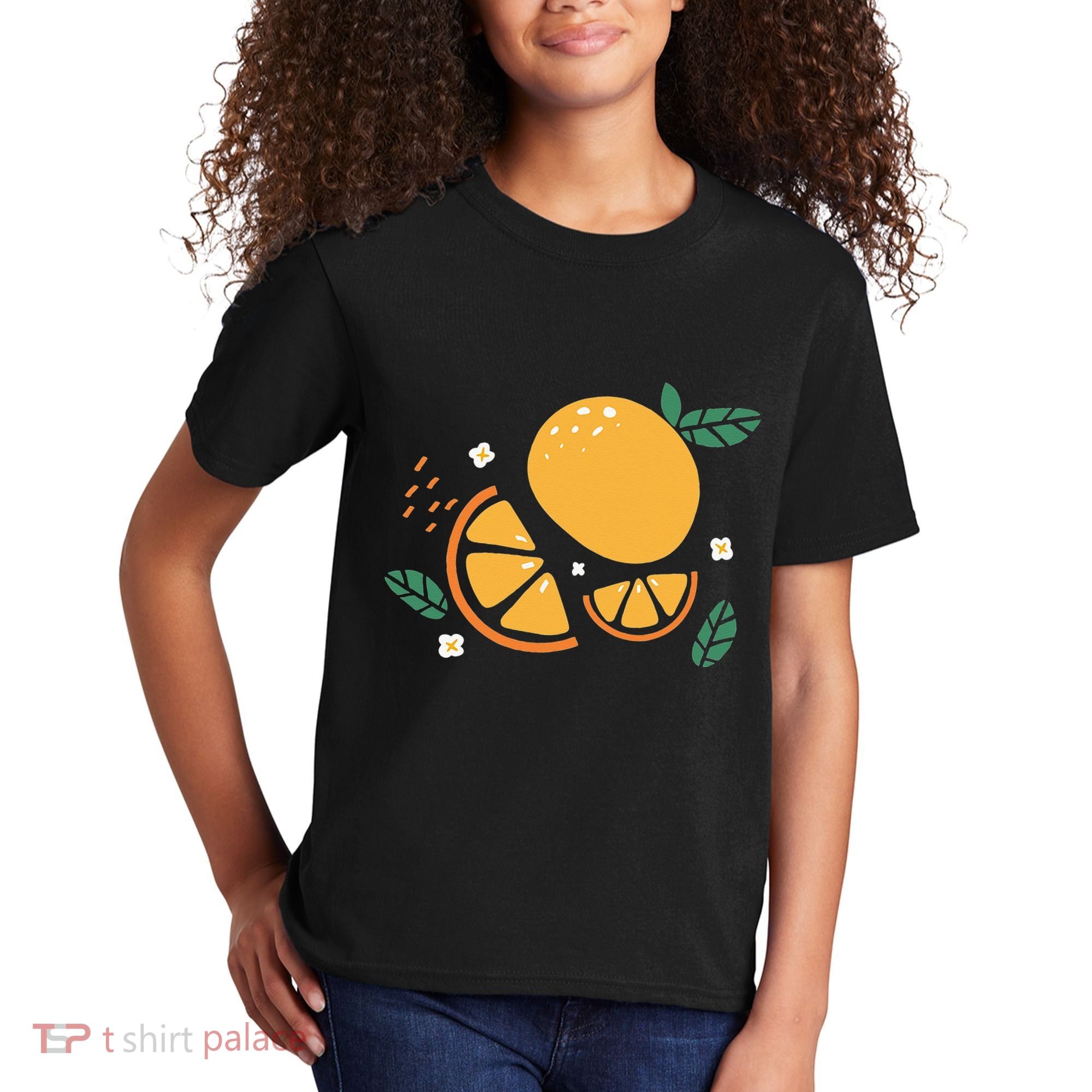 Oranges Fruit Cute Summer Kawaii Food Kids T-Shirt