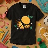 Oranges Fruit Cute Summer Kawaii Food Kids T-Shirt thumb 3