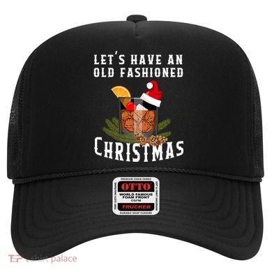 Old Fashioned Christmas Funny Bourbon Whiskey Cocktail Gift Hat