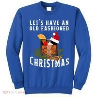 Old Fashioned Christmas Funny Bourbon Whiskey Cocktail Gift Sweatshirt thumb 0