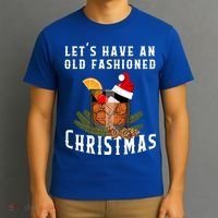 Old Fashioned Christmas Funny Bourbon Whiskey Cocktail Gift T-Shirt thumb 3