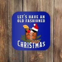 Old Fashioned Christmas Funny Bourbon Whiskey Cocktail Gift Coaster thumb 0