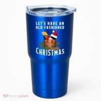 Old Fashioned Christmas Funny Bourbon Whiskey Cocktail Gift Tumbler thumb 0