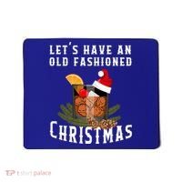 Old Fashioned Christmas Funny Bourbon Whiskey Cocktail Gift Mousepad thumb 0