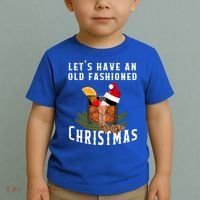 Old Fashioned Christmas Funny Bourbon Whiskey Cocktail Gift Toddler T-Shirt thumb 2